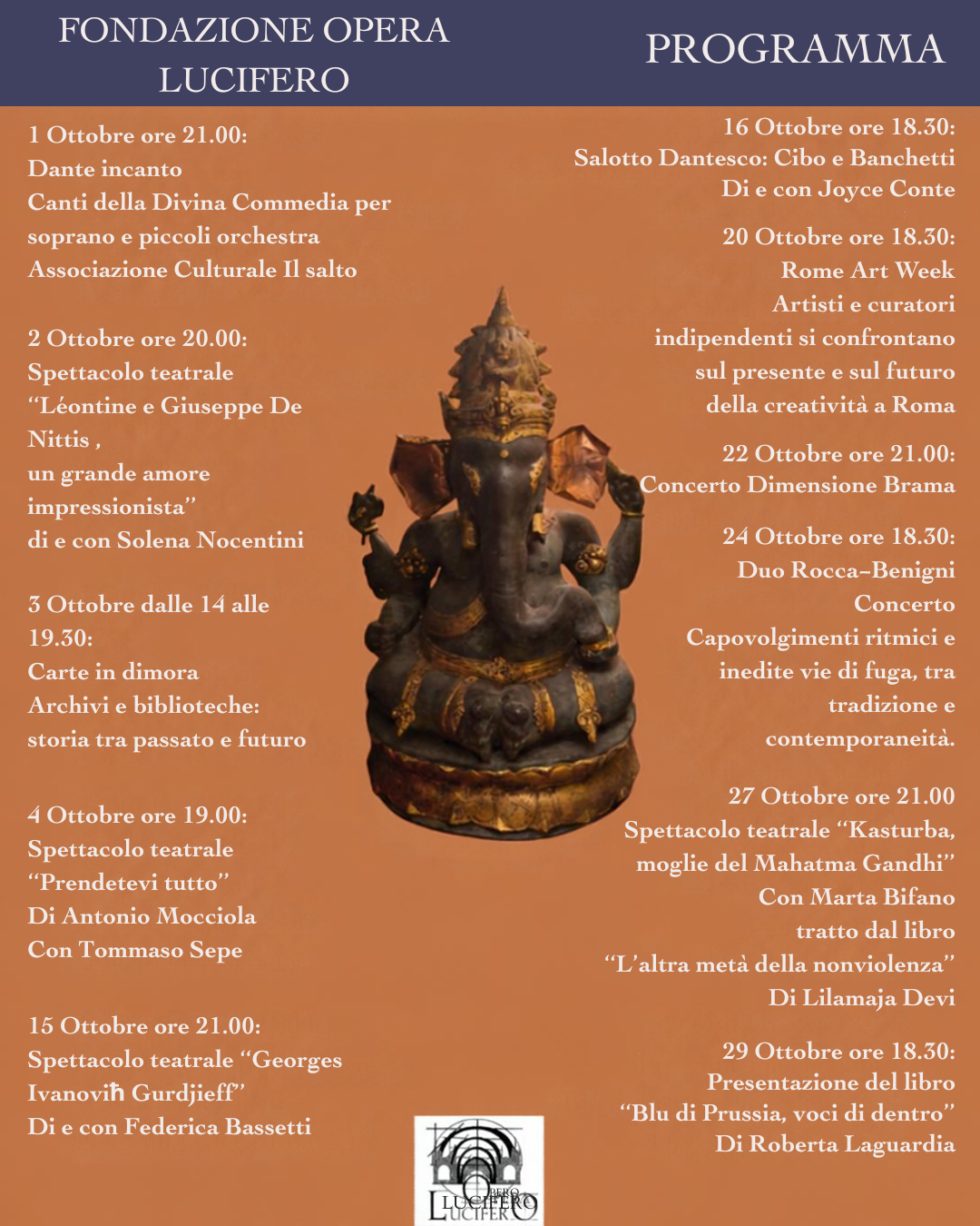 programma ottobre finale